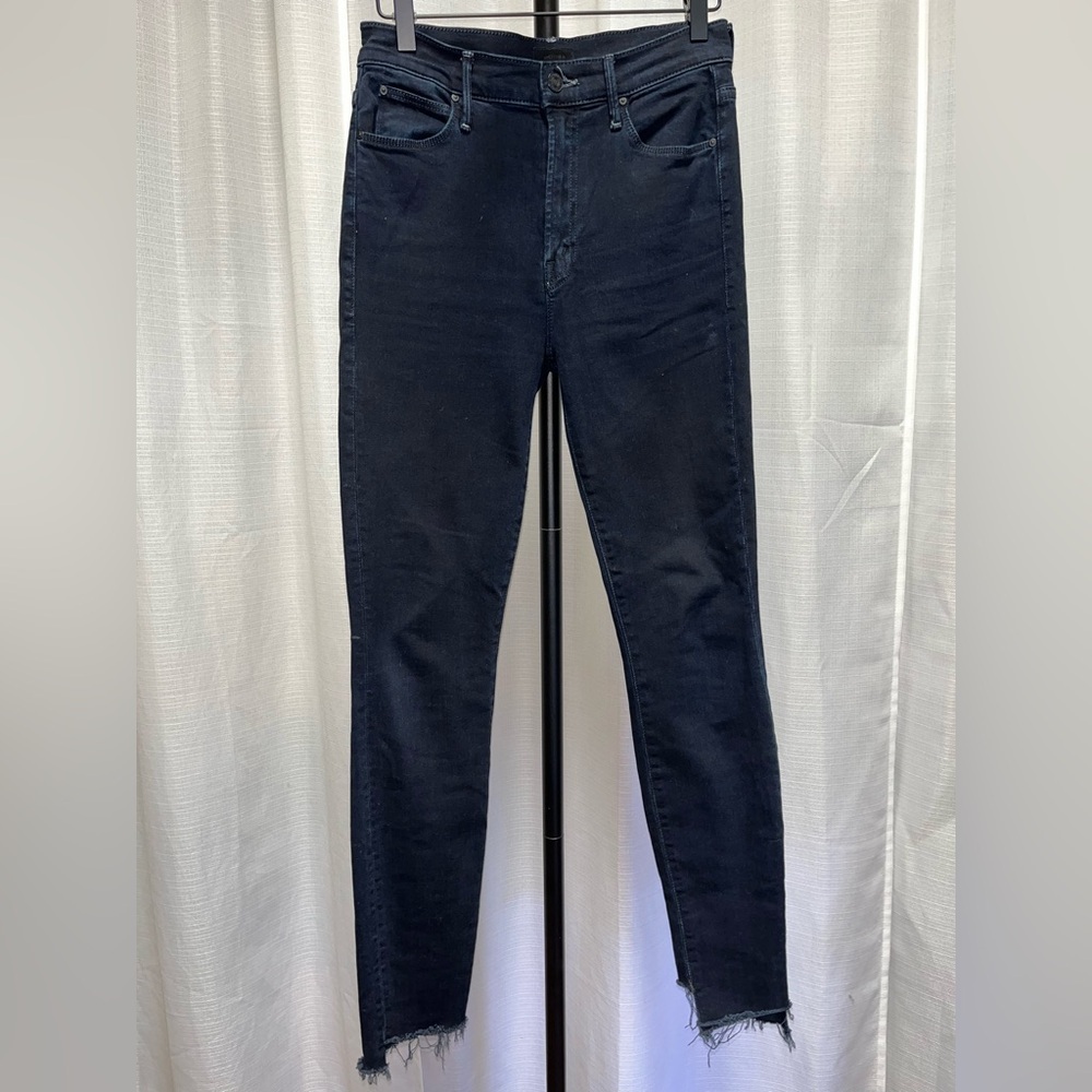 Mother The Stunner Zip Two Step Fray Skinny Jeans | size 26